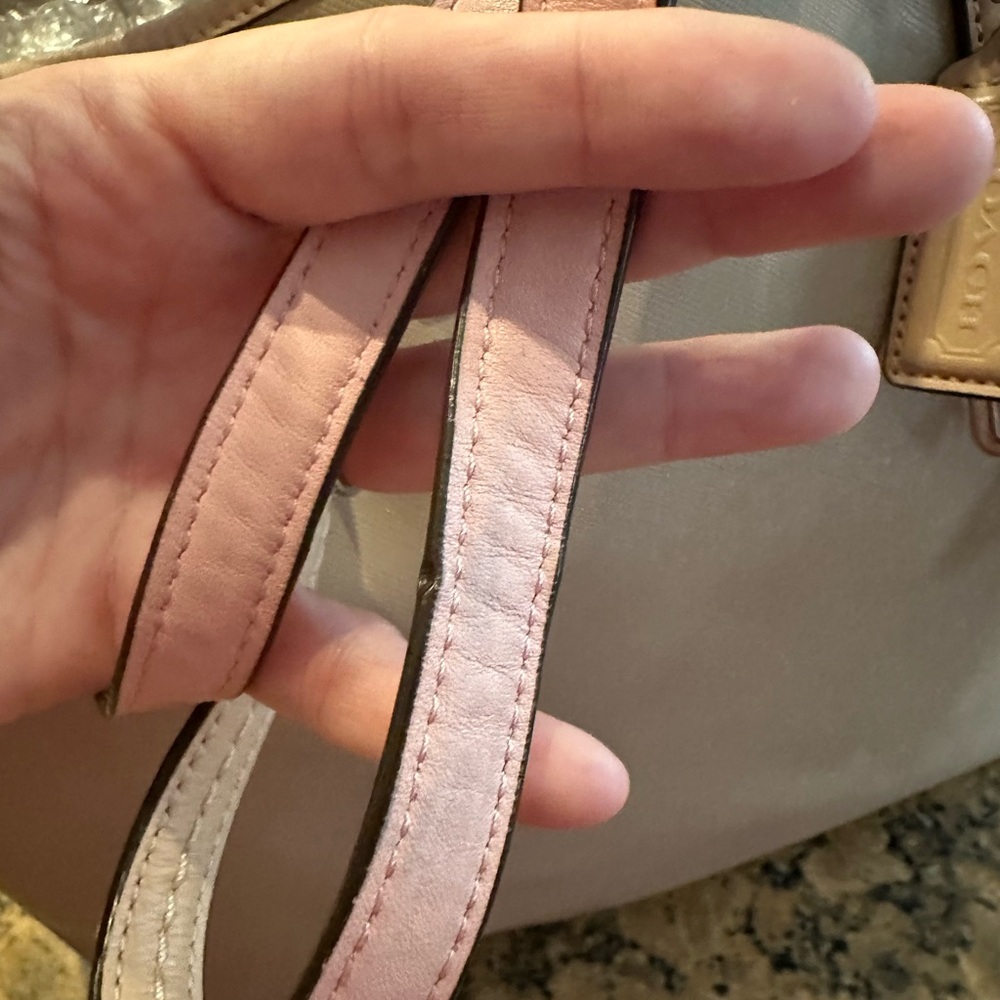 Coach Beige and Pink Tote Bag - Picture 12 of 13